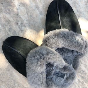 UGG suede & shearling slippers